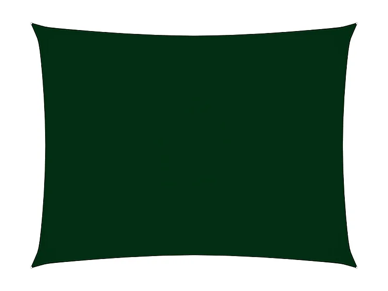 Voile de parasol tissu oxford rectangulaire 2,5x4 m vert foncé