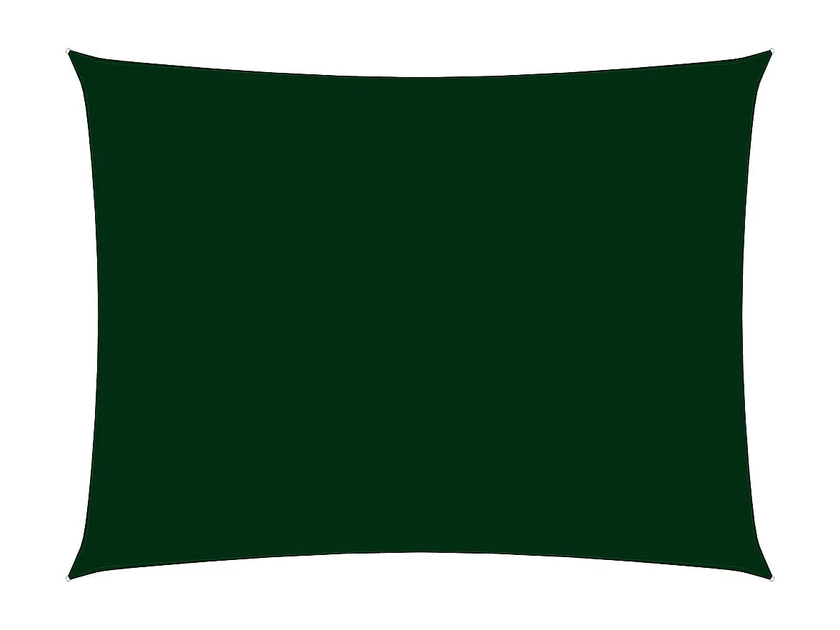 Voile de parasol tissu oxford rectangulaire 2,5x4 m vert foncé