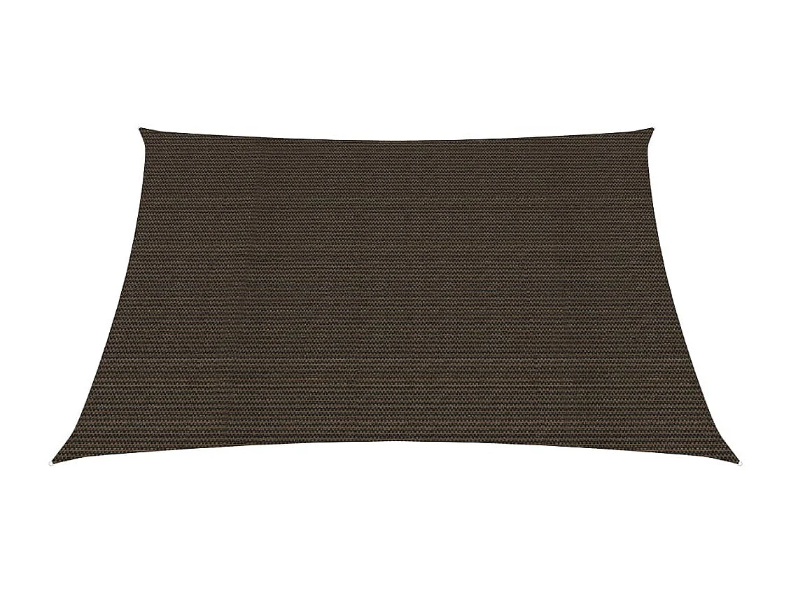Voile d'ombrage 160 g/m² Marron 4x4 m PEHD