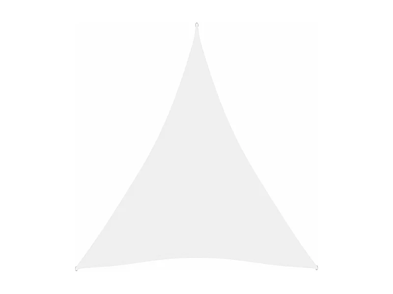 Voile de parasol tissu oxford triangulaire 5x6x6 m blanc