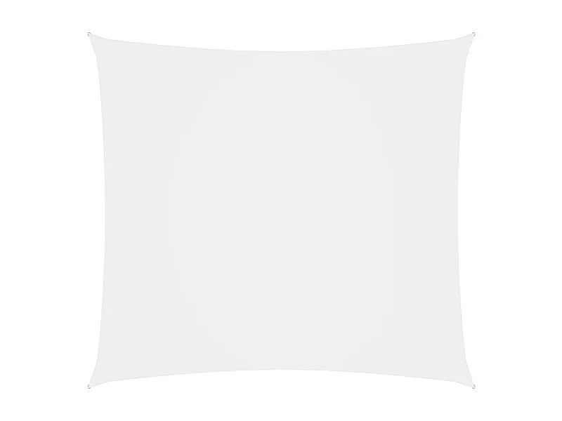 Voile de parasol Tissu Oxford carré 6x6 m Blanc