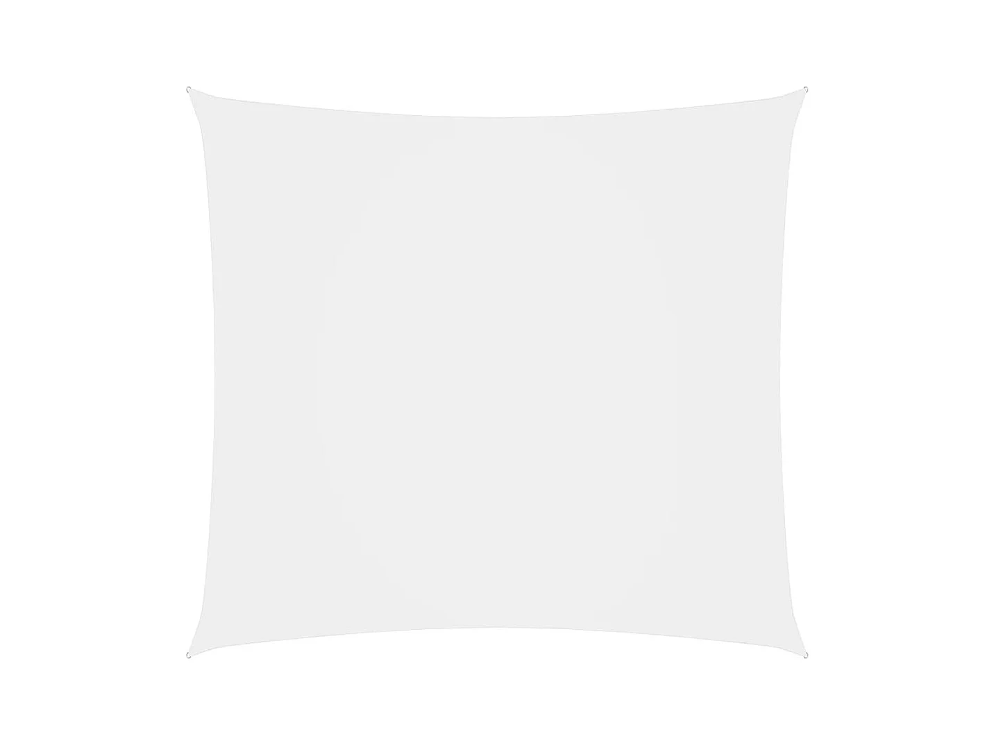 Voile de parasol Tissu Oxford carré 6x6 m Blanc