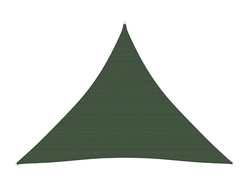 Vela de sombra 160 g/m² Verde oscuro 4,5x4,5x4,5 m HDPE