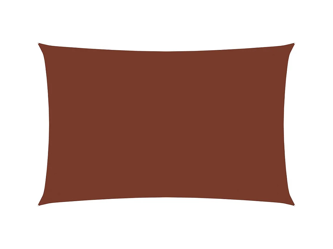Parasolzeil rechthoekig oxfordstof 3x5m terracotta