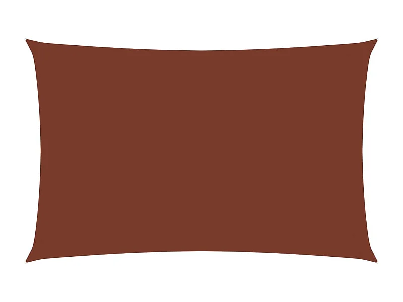 Vela parasol rectangular tela oxford 3x5 m terracota