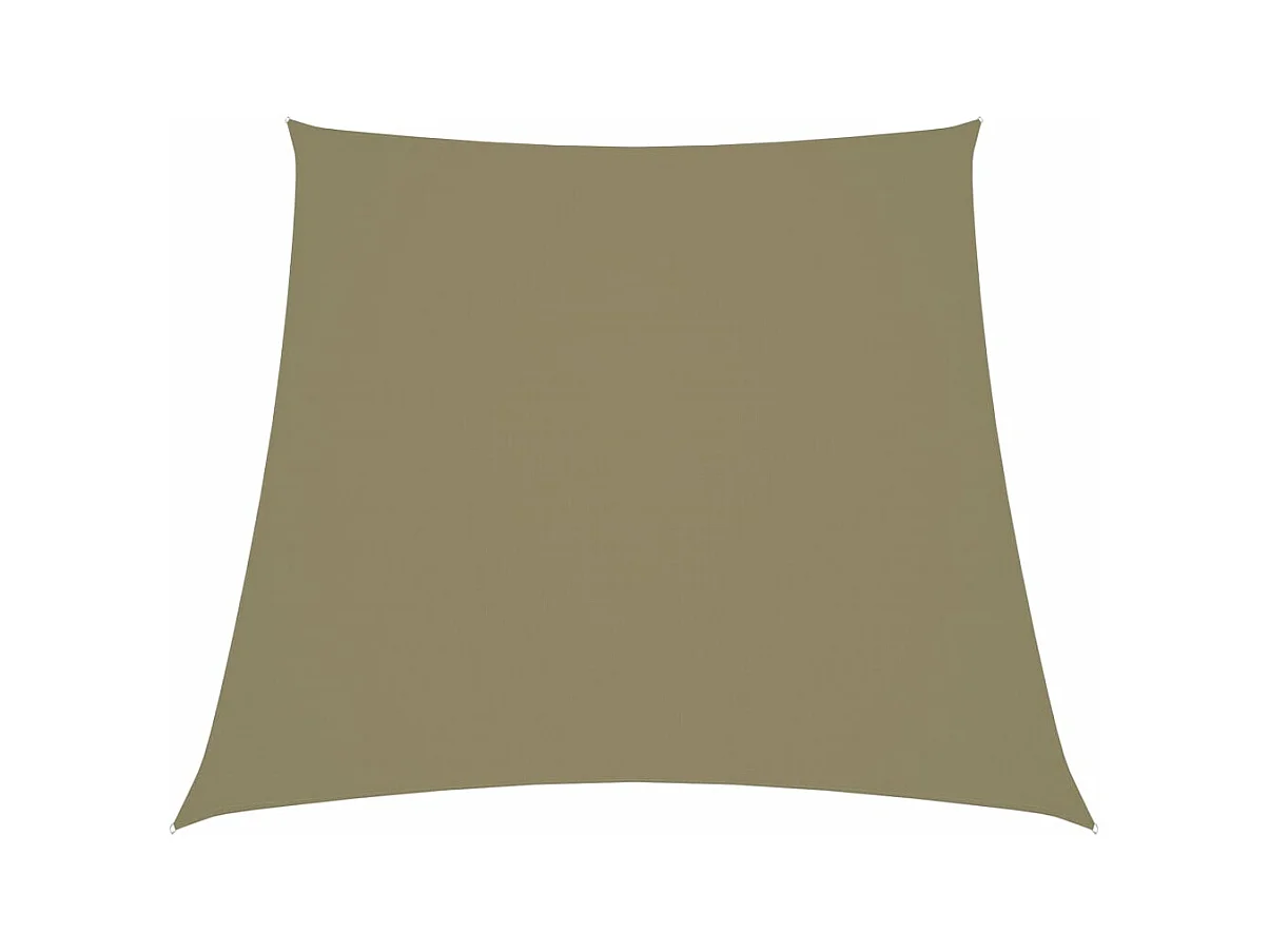 Voile de parasol Tissu Oxford trapèze 2/4x3 m Beige