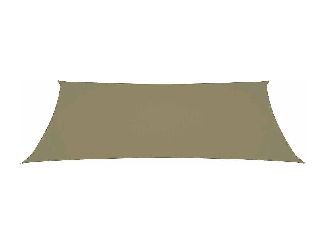 Voile de parasol tissu oxford rectangulaire 2x4,5 m beige