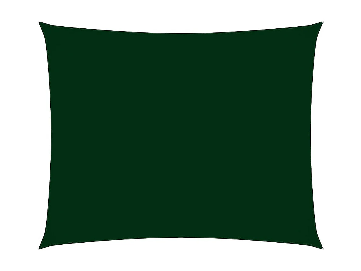 Vela parasole rettangolare in tessuto oxford 4x5 mt verde scuro