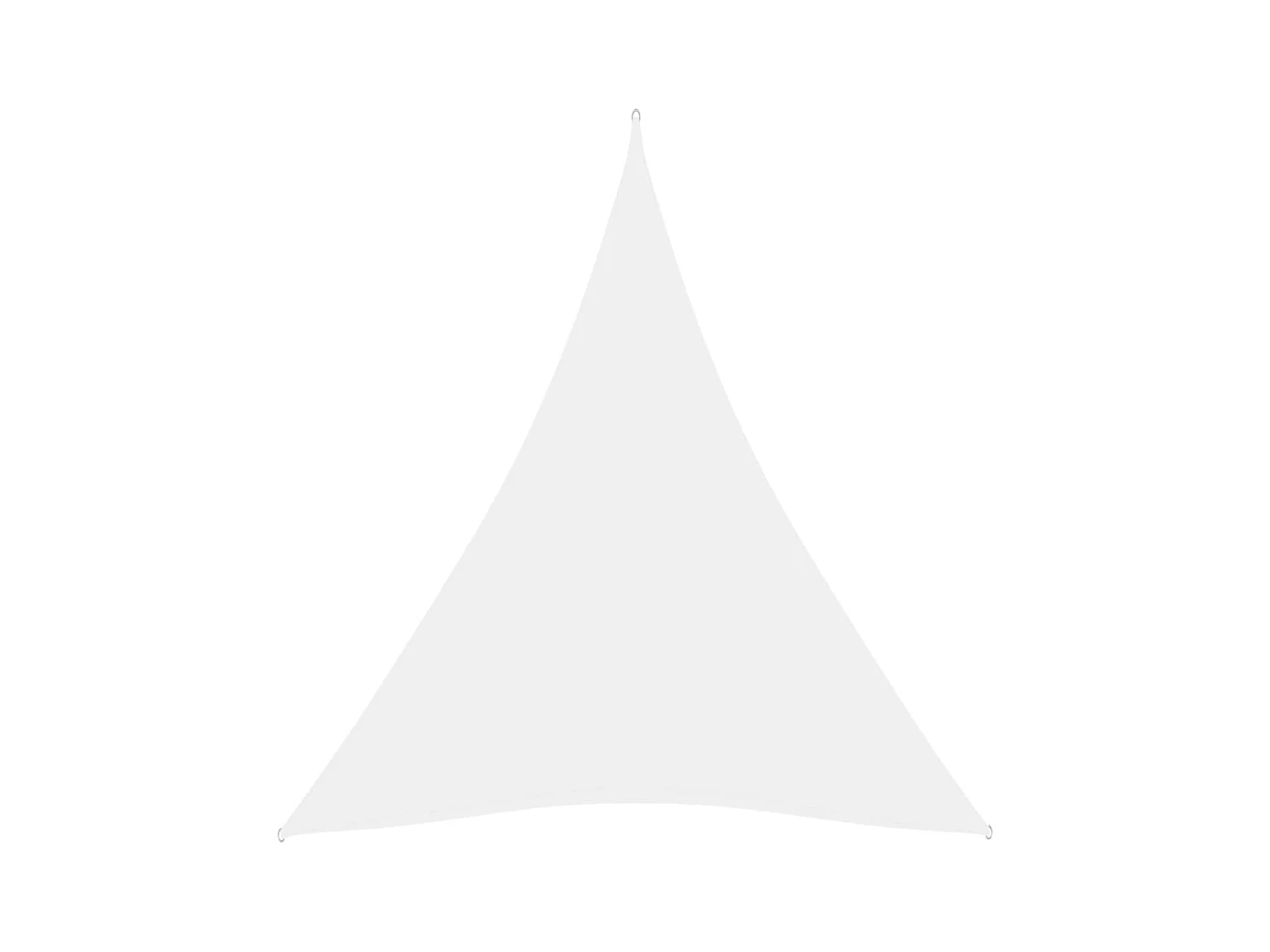 Voile de parasol tissu oxford triangulaire 3x4x4 m blanc