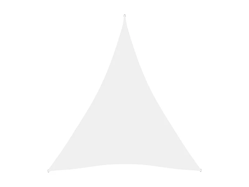 Voile de parasol tissu oxford triangulaire 3x4x4 m blanc