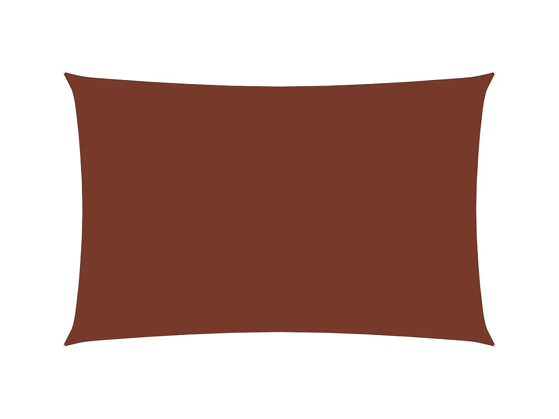Guarda-sol vela retangular tecido oxford 5x8 m terracota