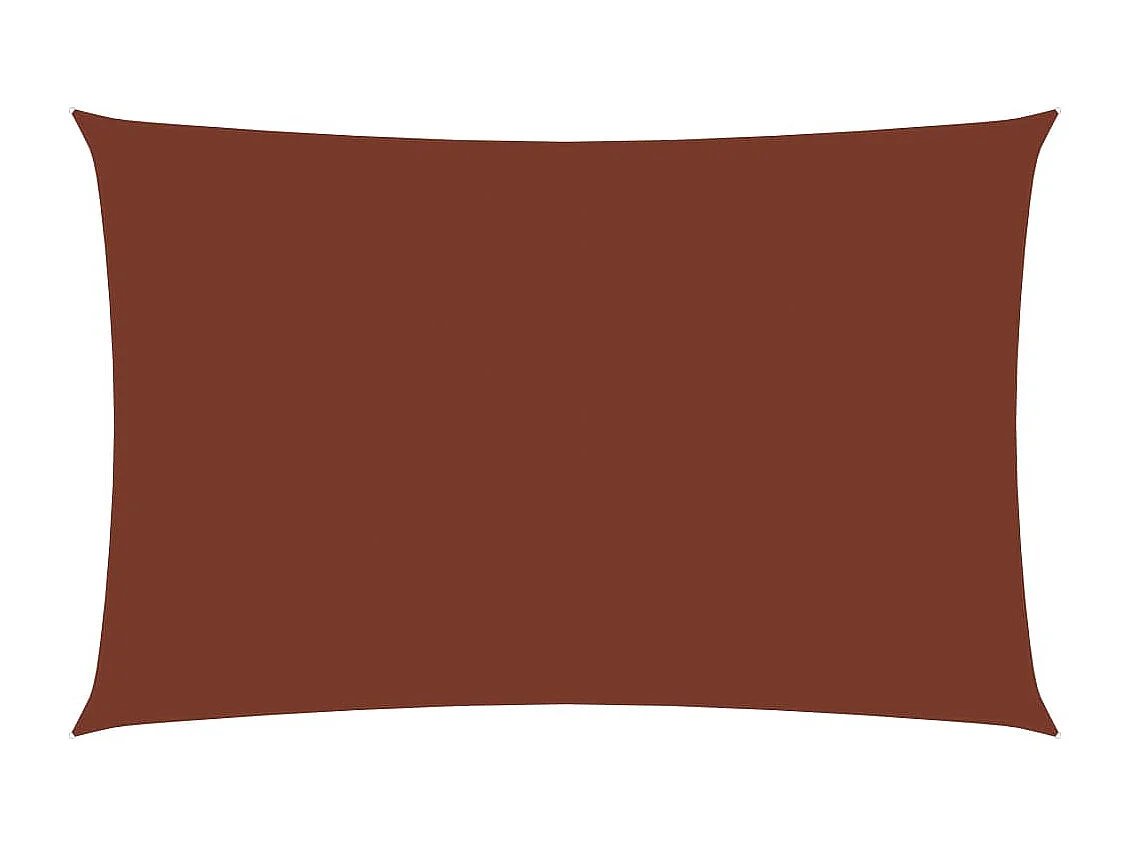 Guarda-sol vela retangular tecido oxford 5x8 m terracota
