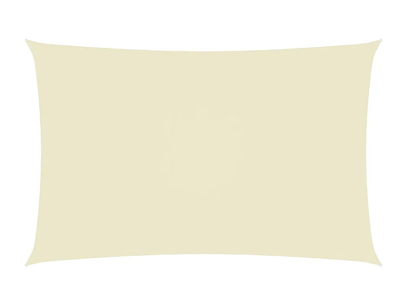 Guarda-sol vela retangular tecido oxford 2x5 m creme