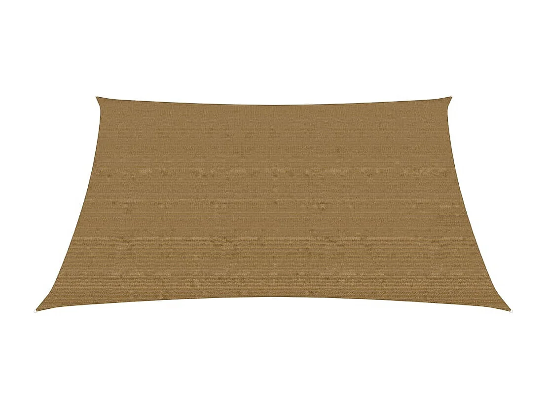 Vela ombreggiante 160 g/m² Tortora 3/4x3 m HDPE