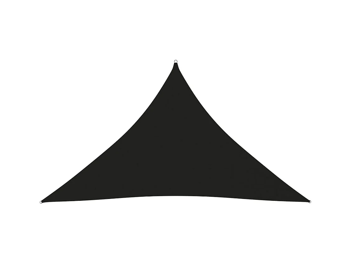 Voile de parasol tissu oxford triangulaire 5x5x6 m noir
