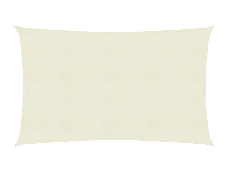 Voile d'ombrage 160 g/m² Crème 3,5x4,5 m PEHD