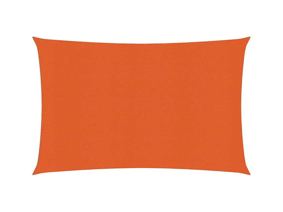Voile d'ombrage 160 g/m² Orange 2,5x4 m PEHD