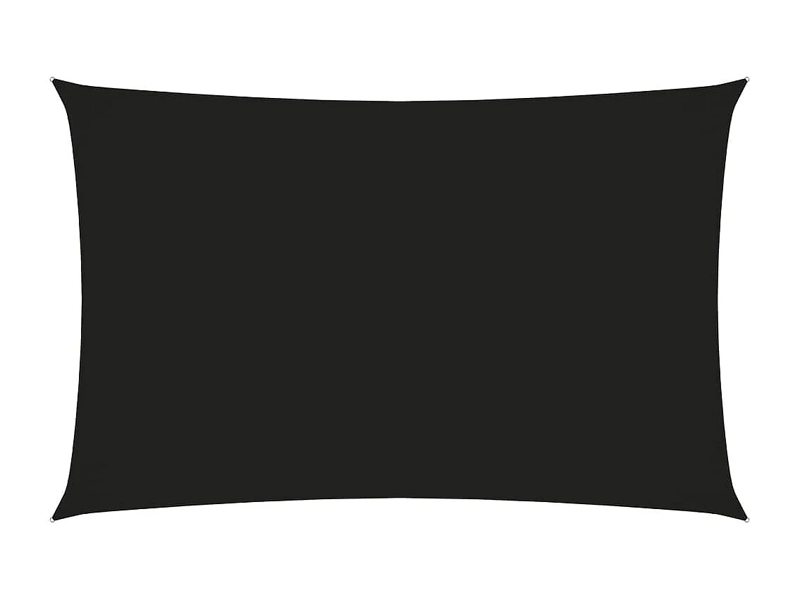 Parasolzeil rechthoekig oxfordstof 2x5m zwart