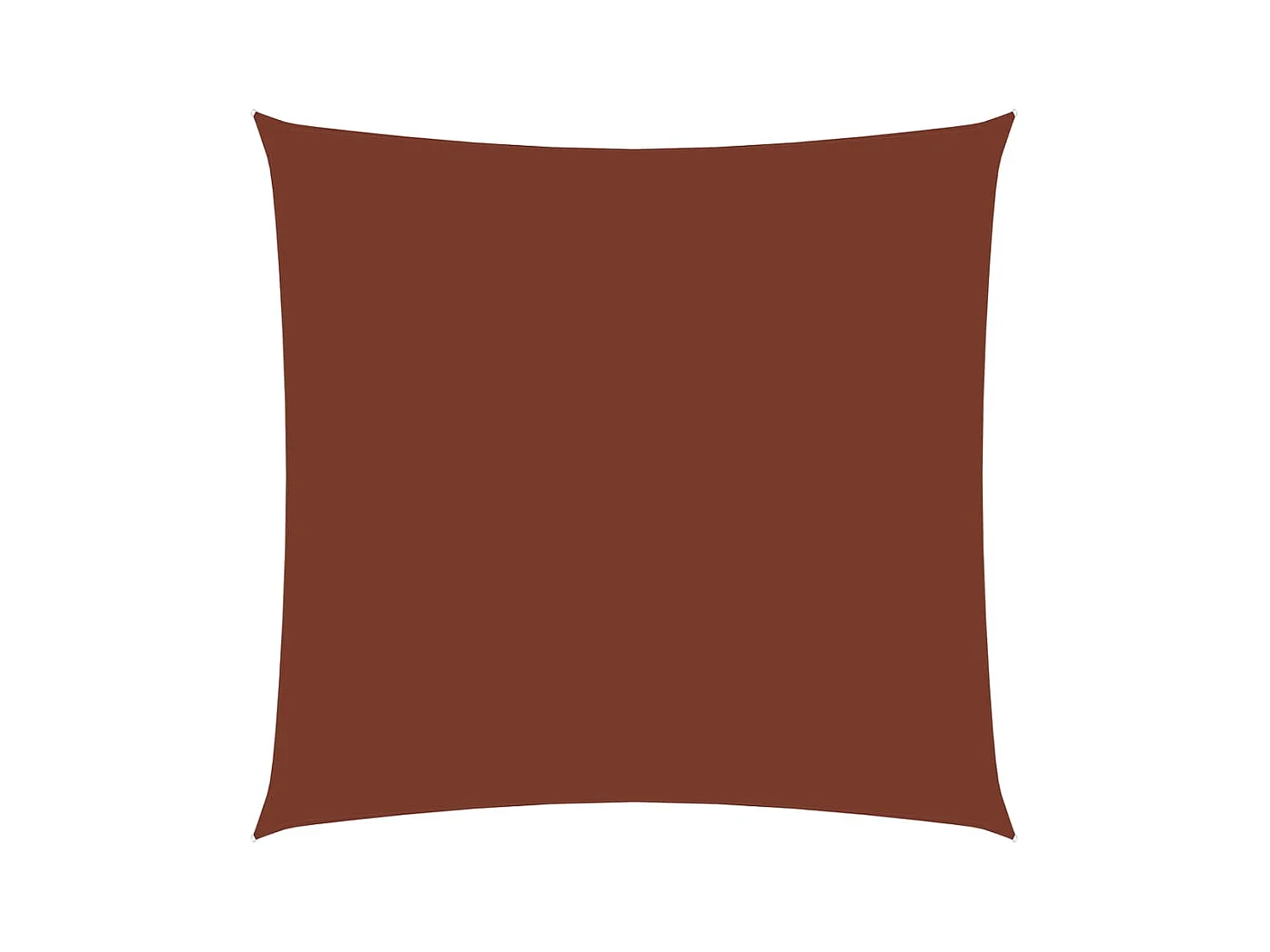 Voile de parasol tissu oxford carré 4,5x4,5 m terre cuite