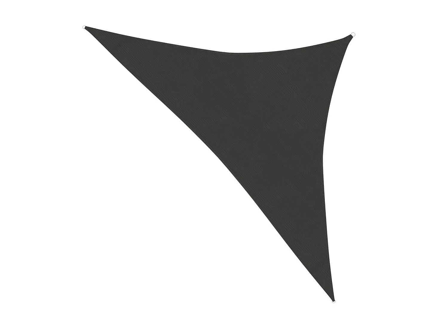 Vela de sombra 160 g/m² Antracita 3,5x3,5x4,9 m HDPE