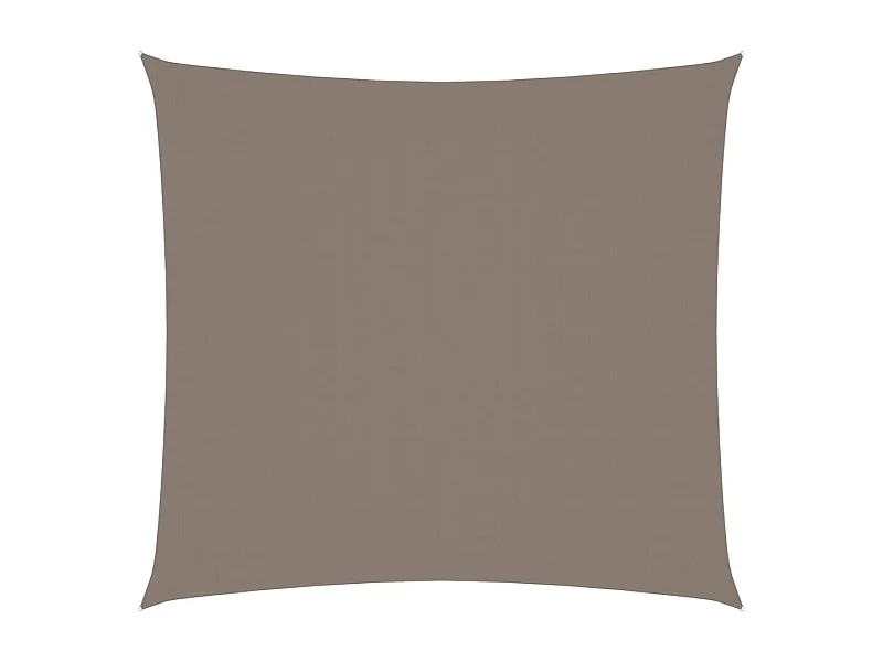 Vela parasol cuadrada tela oxford 5x5 m topo