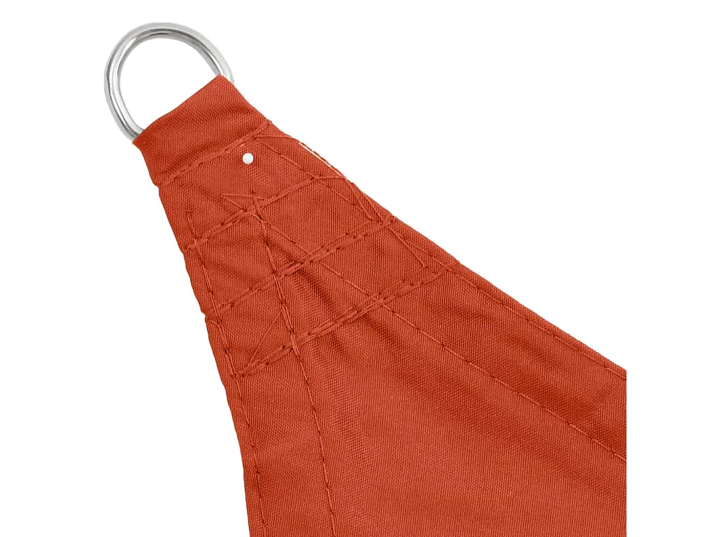 Voile de parasol tissu oxford rectangulaire 4x6 m terre cuite