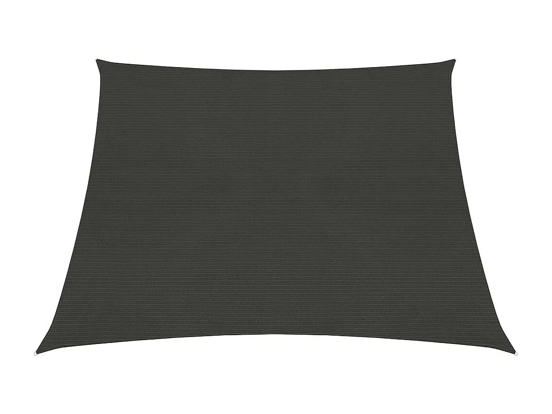 Voile d'ombrage 160 g/m² Anthracite 3/4x3 m PEHD