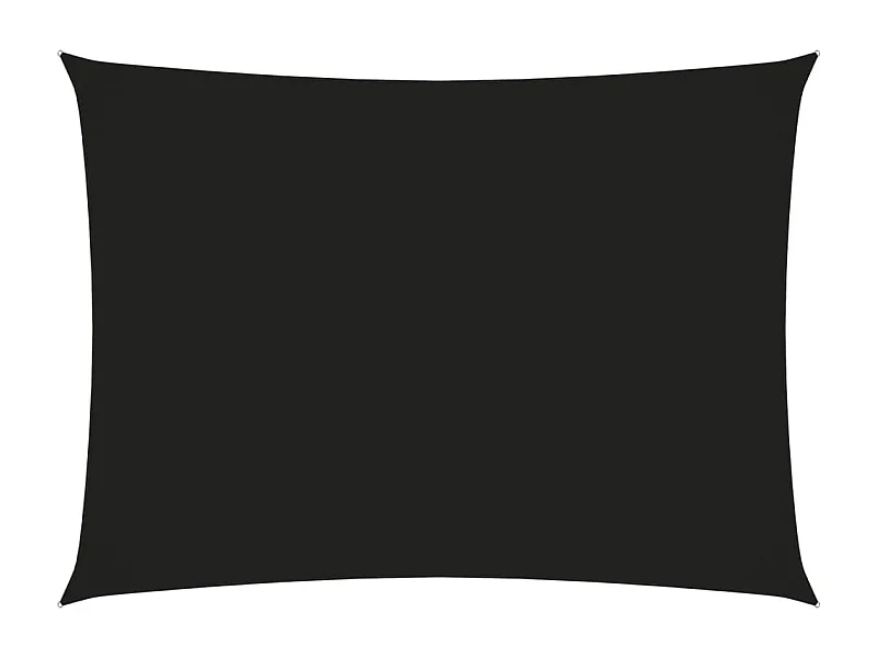 Voile de parasol tissu oxford rectangulaire 3x4,5 m noir