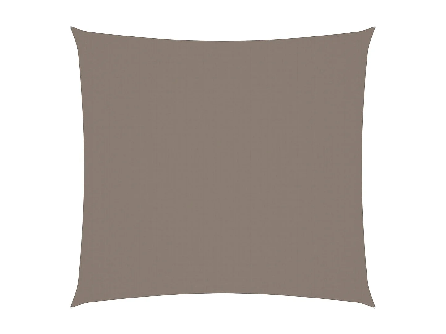 Voile de parasol tissu oxford carré 4,5x4,5 m taupe