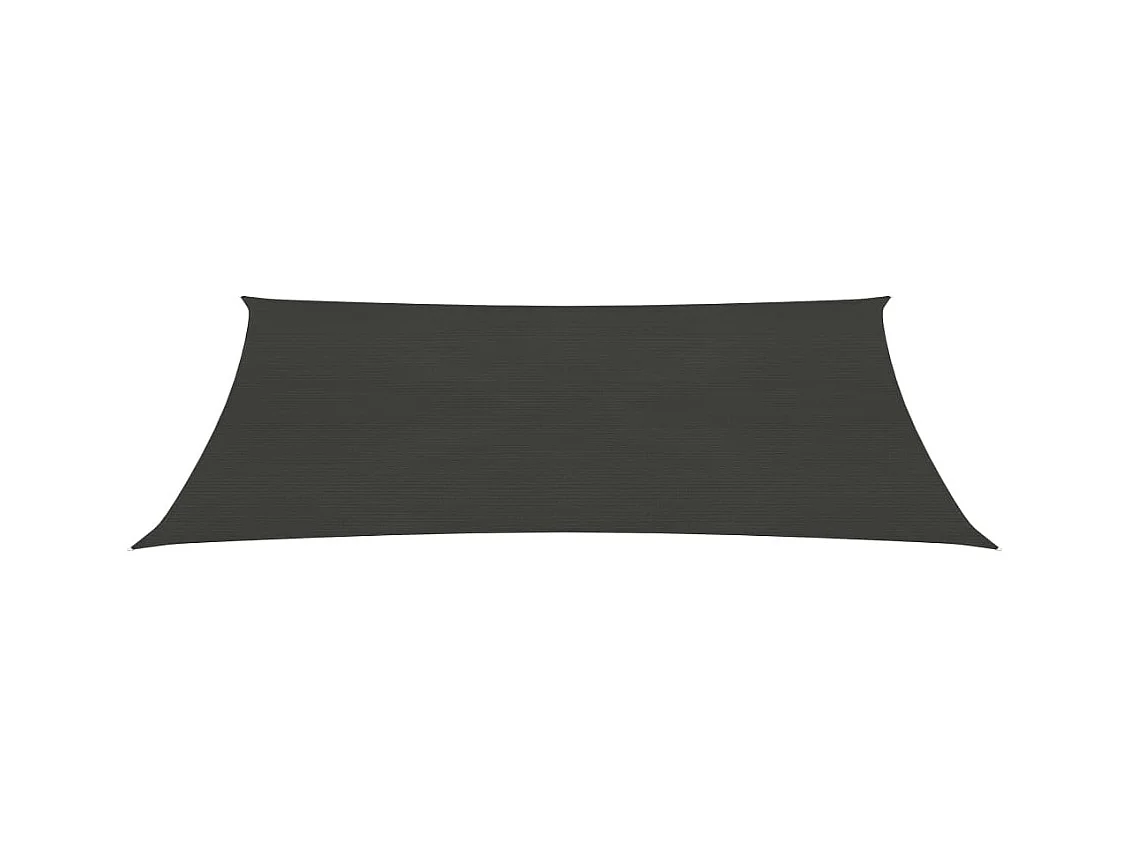 Voile d'ombrage 160 g/m² Anthracite 3x4,5 m PEHD