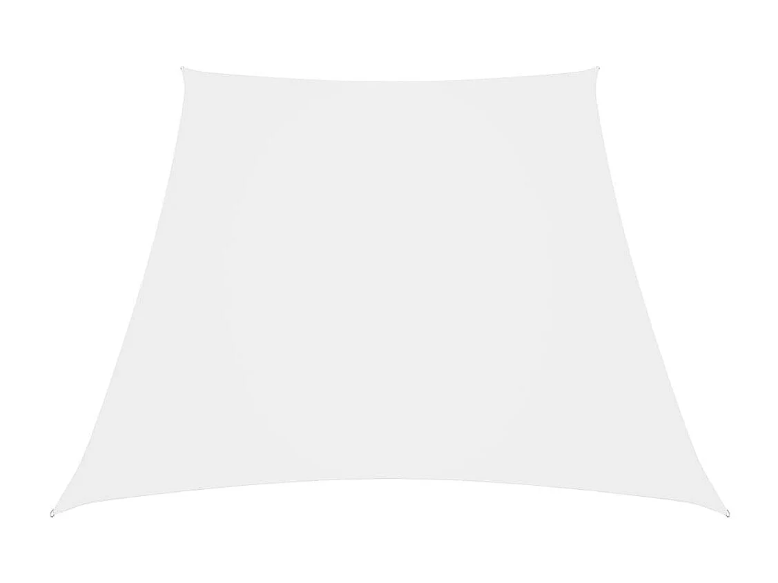 Vela parasole trapezio in tessuto Oxford 2/4x3 mt Bianca