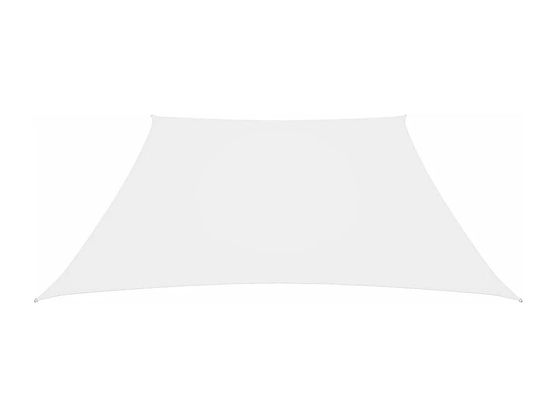 Voile de parasol Tissu Oxford trapèze 2/4x3 m Blanc