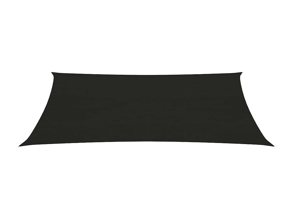 Vela de sombra 160 g/m² Negro 2,5x4,5 m HDPE