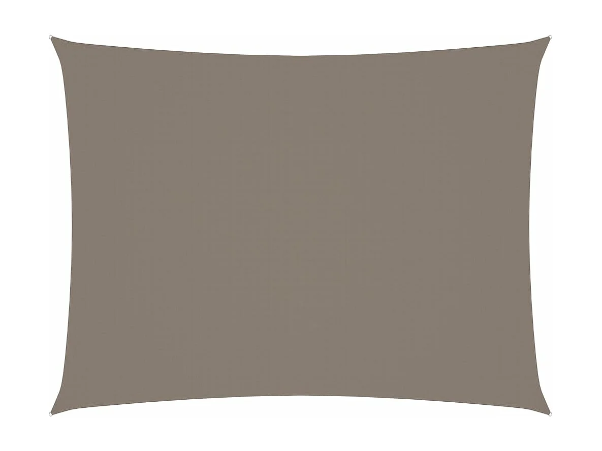 Vela parasole rettangolare in tessuto oxford 2,5x3,5 mt tortora