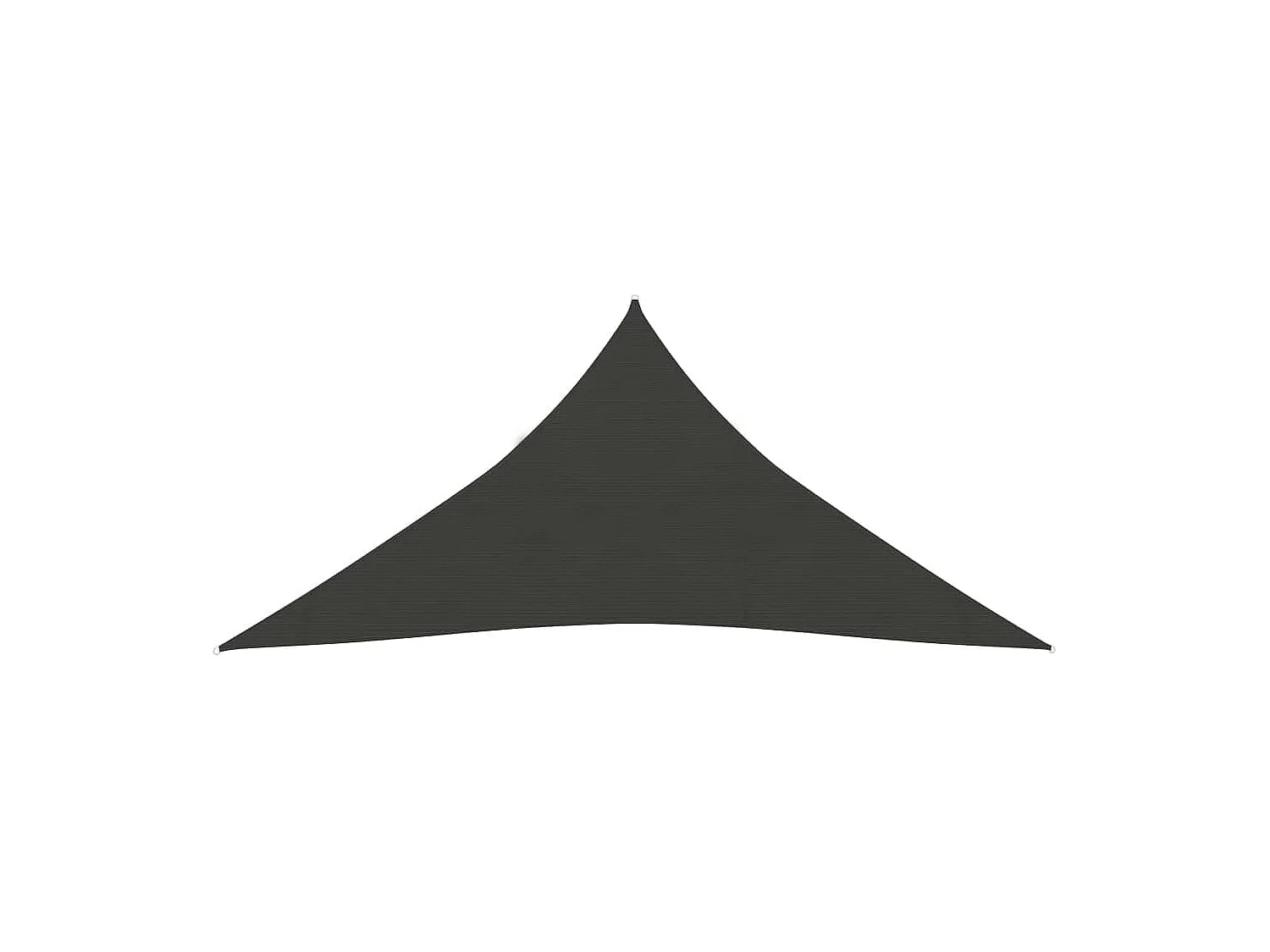 Voile d'ombrage 160 g/m² Anthracite 5x6x6 m PEHD