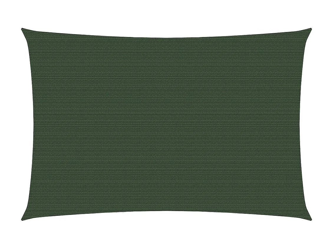 Voile d'ombrage 160 g/m² Vert foncé 3,5x4,5 m PEHD