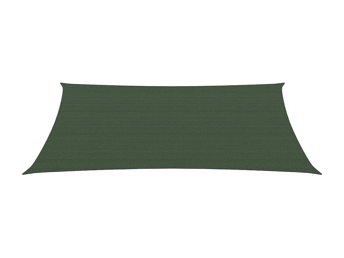 Voile d'ombrage 160 g/m² Vert foncé 3,5x4,5 m PEHD