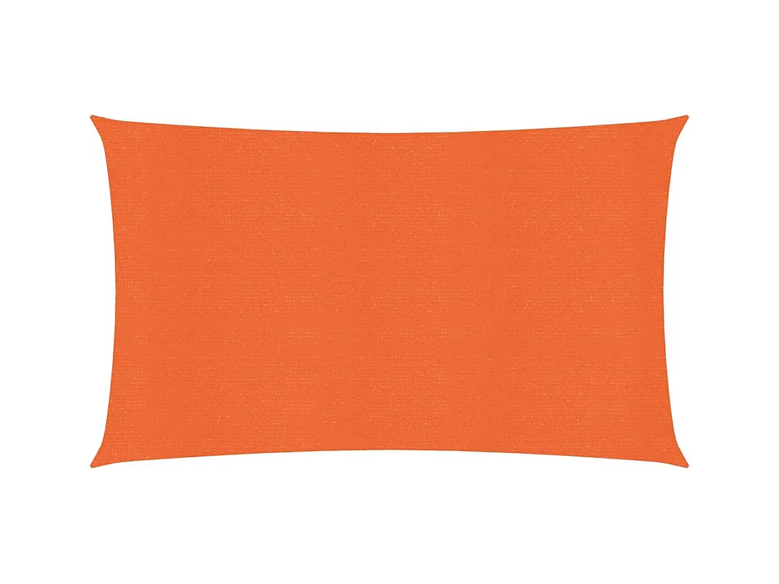 Voile d'ombrage 160 g/m² Orange 2x5 m PEHD