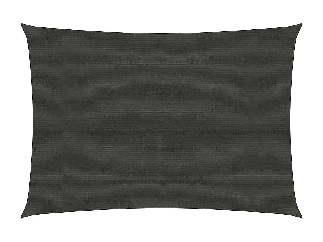 Sonnensegel 160 g/m² Anthrazit 6x7 m HDPE