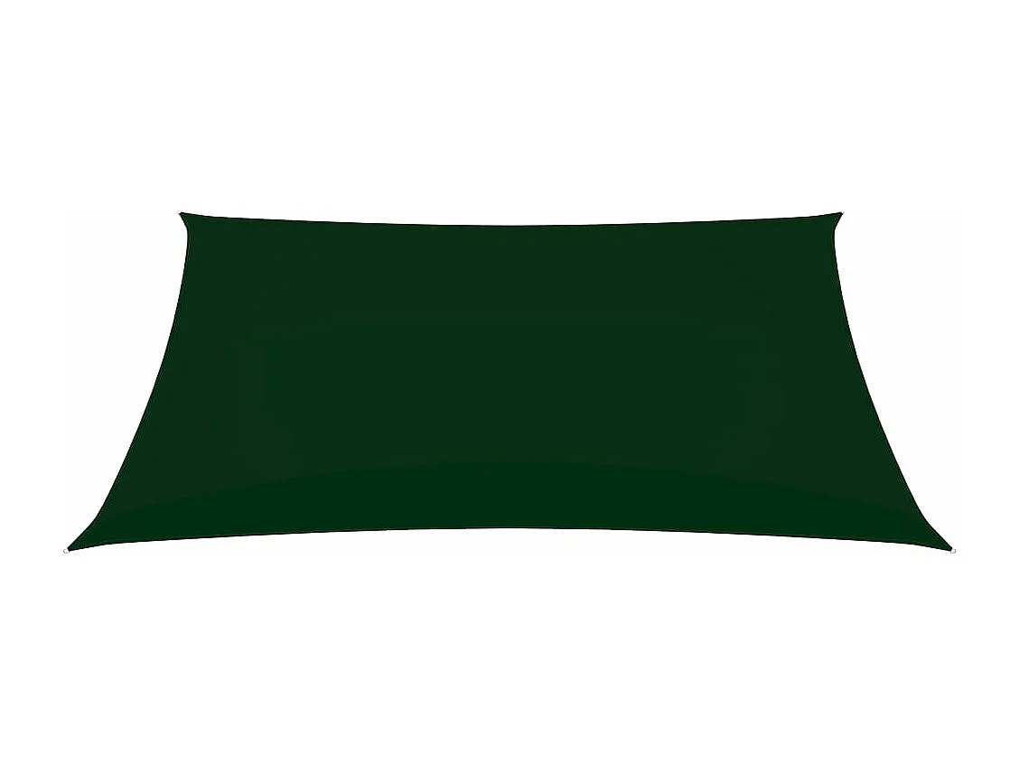 Voile de parasol tissu oxford rectangulaire 2x3 m vert foncé