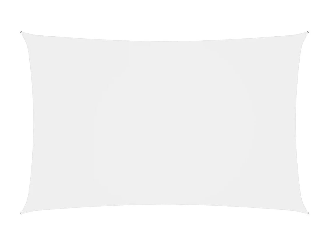 Voile de parasol tissu oxford rectangulaire 2,5x5 m blanc
