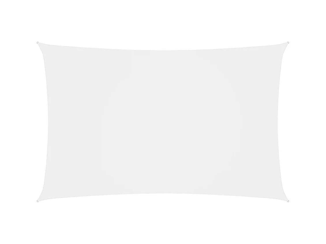 Voile de parasol tissu oxford rectangulaire 2,5x5 m blanc