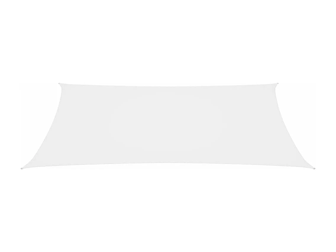 Parasolzeil rechthoekig oxfordstof 2,5x5m wit