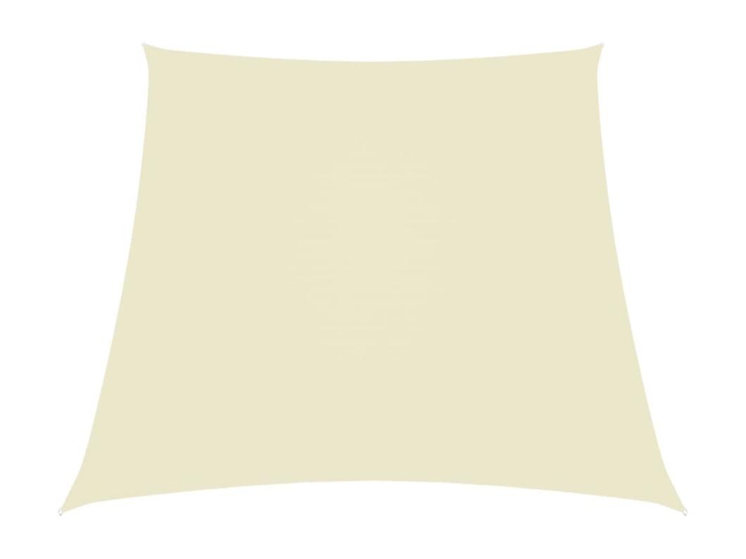 Voile de parasol Tissu Oxford trapèze 3/5x4 m Crème