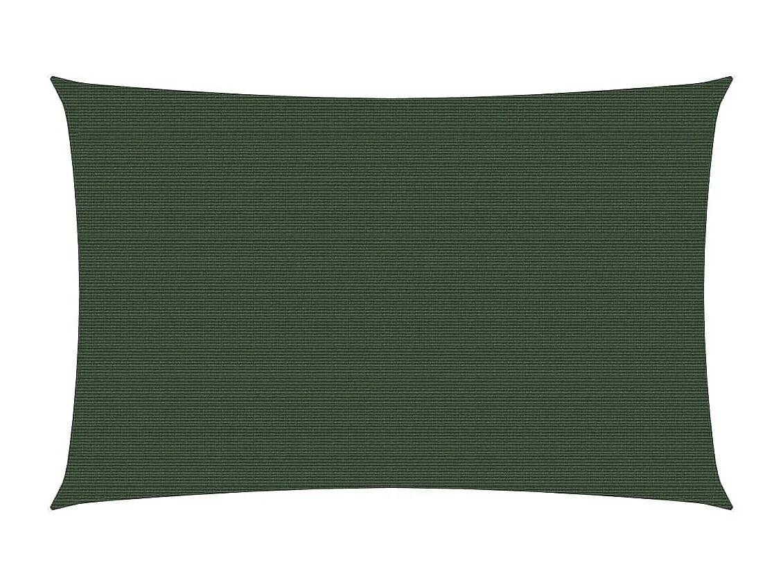 Voile d'ombrage 160 g/m² Vert foncé 2x4,5 m PEHD