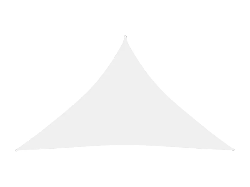 Guarda-sol vela triangular tecido oxford 2,5x2,5x3,5 m branco
