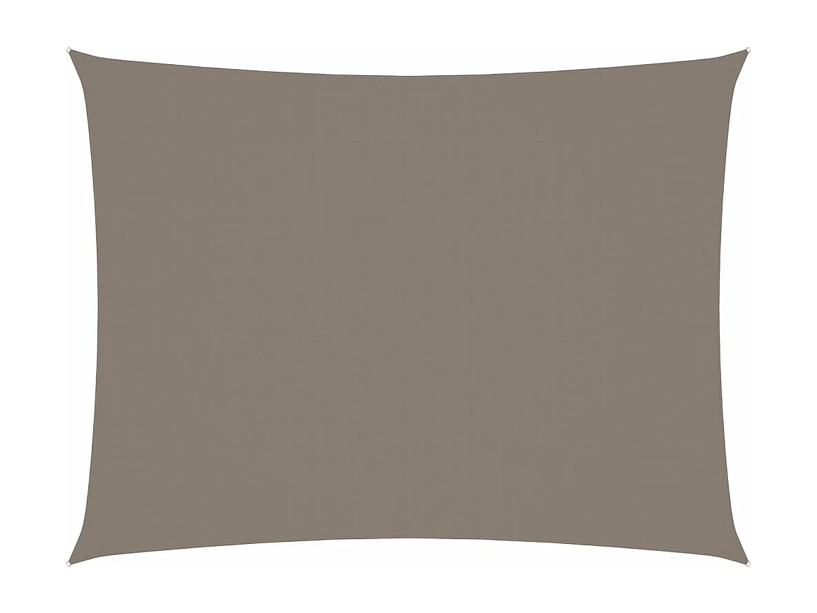 Parasolzeil rechthoekig oxford stof 5x6m taupe