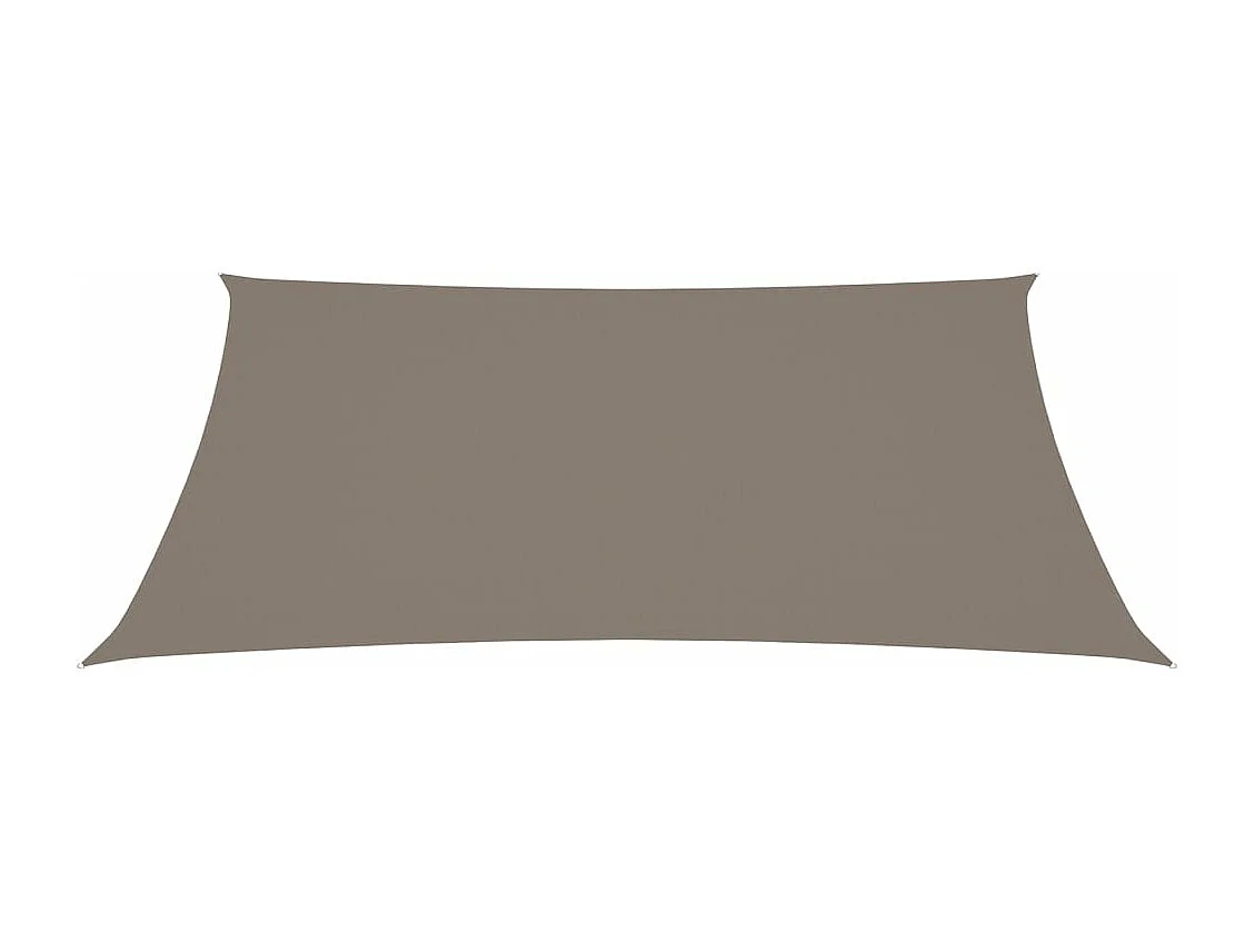 Parasolzeil rechthoekig oxford stof 5x6m taupe