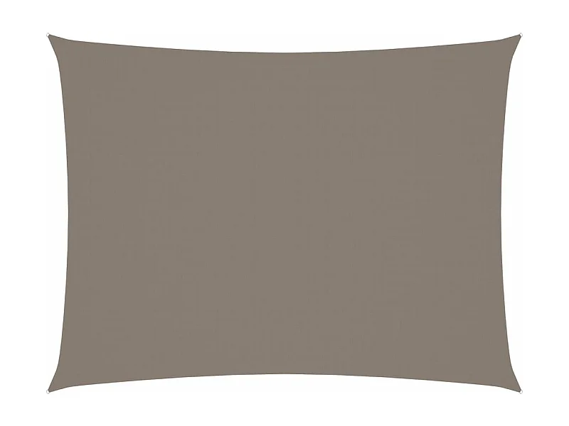 Parasolzeil rechthoekig oxford stof 5x6m taupe