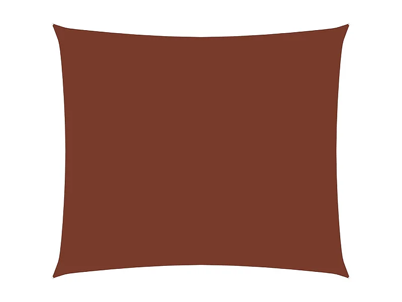 Voile de parasol tissu oxford rectangulaire 3x4,5 m terre cuite